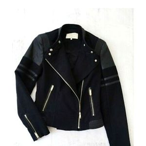 Zara Trafaluc Suede Motorcycle Jacket